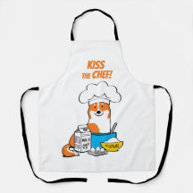 Corgi Life | Apron | Rött w. Svan | 1