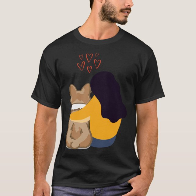 corgi life corgi t shirt (Framsida)