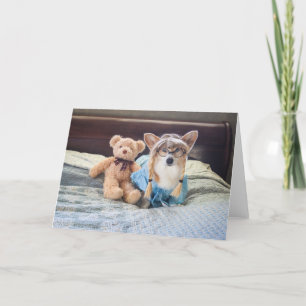 Corgi Liten Tjej i Säng Tom Kort