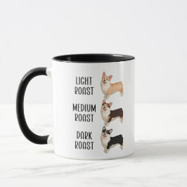Corgi Ljus Mellan Mörk Rost Kaffekärlek Present Mu Mugg