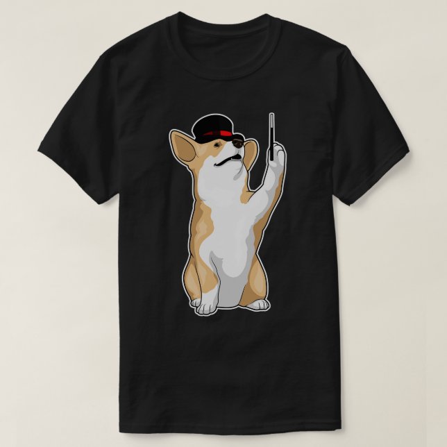 Corgi Magician Magic trollspö T Shirt (Design framsida)