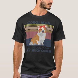Corgi Mamma Bandana Match Vintage Mors dag Hund L T Shirt