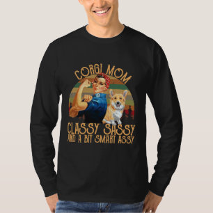 Corgi Mamma Classy Sassy och ett bitsmart assy T Shirt
