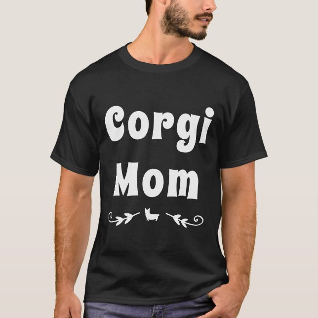 Corgi Mamma Corgi Hund design T Shirt (Framsida)