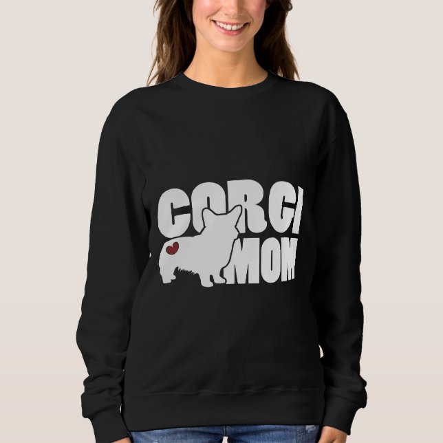 Corgi Mamma för Welsh Corgi T Shirt (Framsida)