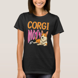 Corgi Mamma Hund Pet Cute Animal Hundägare Corgi T Shirt