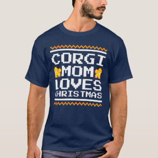 Corgi Mamma julklapp Hund älskare Gift-gåva T Shirt