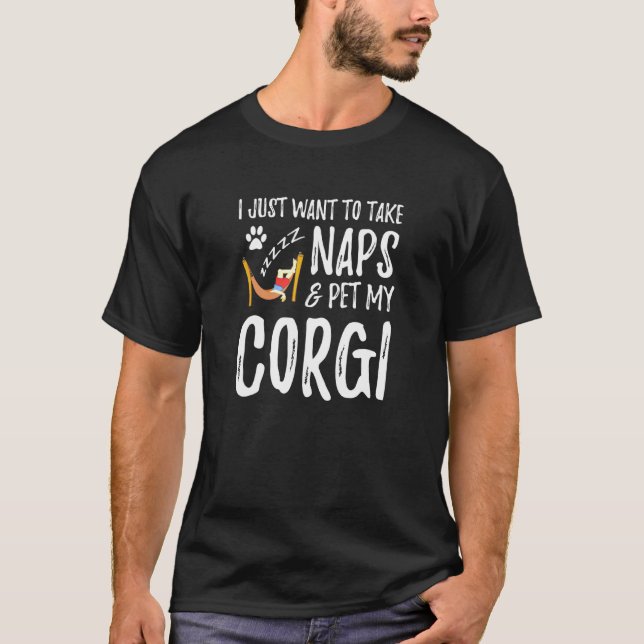 Corgi Mamma Lurv Hund Mamma Idé T Shirt (Framsida)