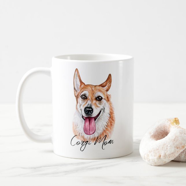 Corgi Mamma Mugg (Med munk)