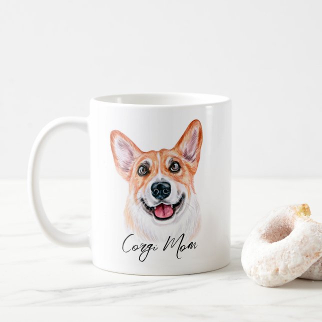 Corgi Mamma Mugg (Med munk)