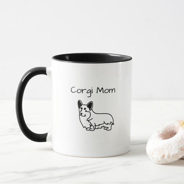 Corgi Mamma Mugg (Med munk)