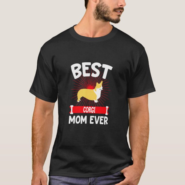 Corgi Mamma någonsin T Shirt (Framsida)