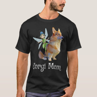 Corgi Mamma Pembroke Welsh Corgi & Fairy Retro Hun T Shirt