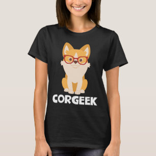 Corgi Mamma Puppy Hund älskare Gift Cute Corgeek T Shirt