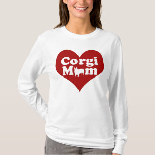 Corgi Mamma Red Heart T Shirt