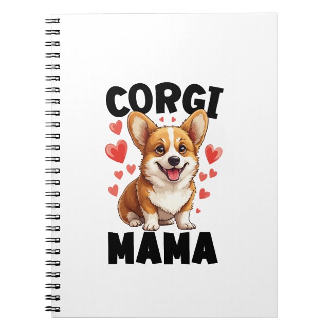 Corgi Mamma - Söt Corgi Mamma Anteckningsbok (Framsidan)