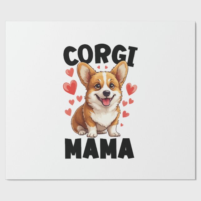 Corgi Mamma - Söt Corgi Mamma Presentpapper (Platt)