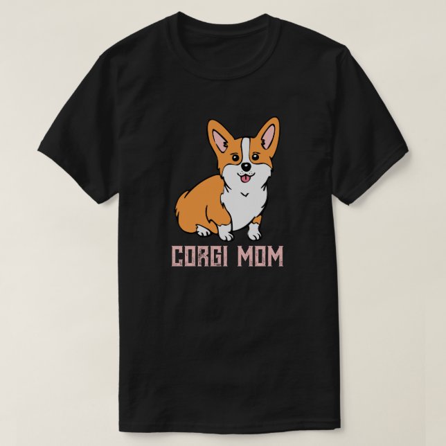 Corgi Mamma T Shirt (Design framsida)