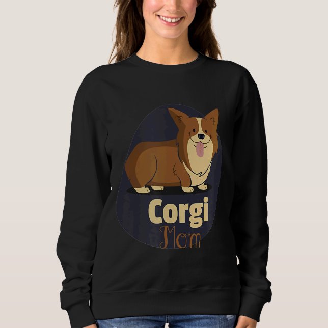 Corgi Mamma Welsh Corgi Essential T Shirt (Framsida)