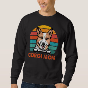Corgi Mamma Women Mors dag Puppy Mamma Hund Mamma Lång Ärmad Tröja