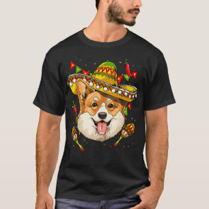 Corgi Manar Women Kids Sombrero T Shirt