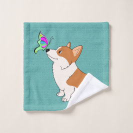 Corgi med fjärilen