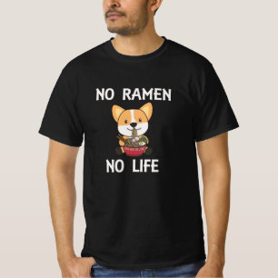 Corgi med Ramen Cute Kawaii Noodle T Shirt