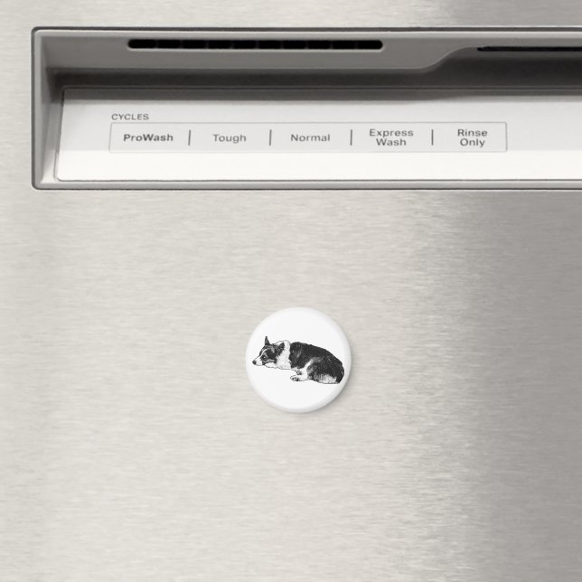 Corgi med sammansatt uttryck magnet (In Situ (Dishwasher))