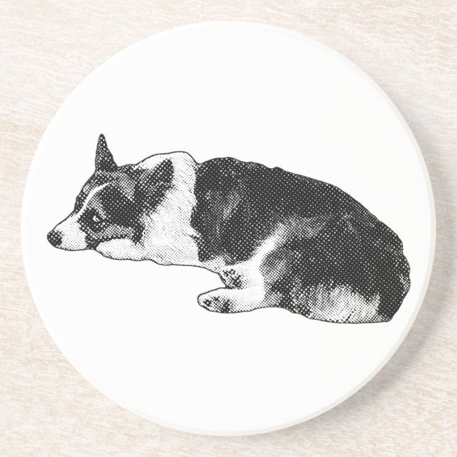 Corgi med tydlig fokus underlägg (Framsidan)
