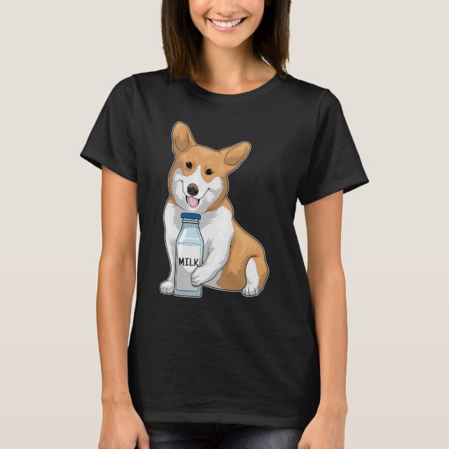 Corgi Mjölk T Shirt (Framsida)