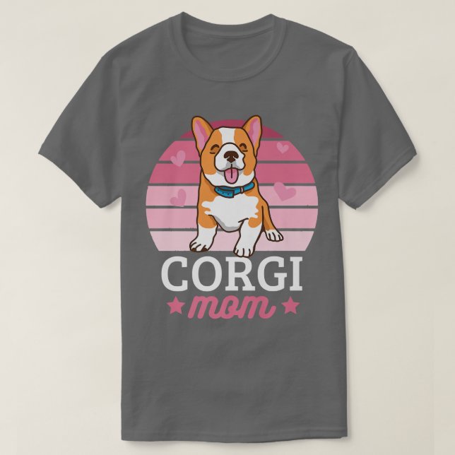 Corgi Mom With A Dog-572 T Shirt (Design framsida)