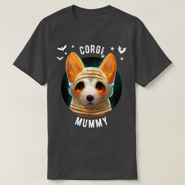 Corgi Mummy - Halloween -580 T Shirt (Design framsida)