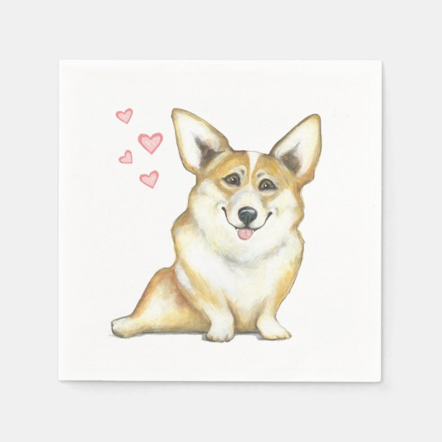 Corgi Napkin Pappersservett (Framsidan)