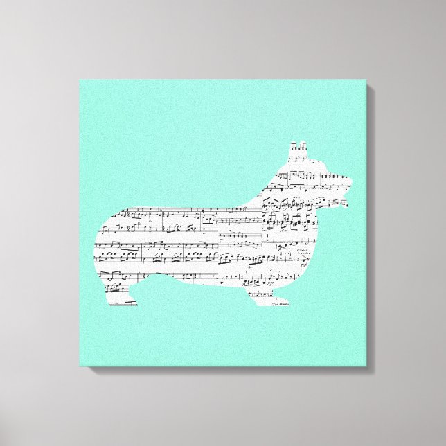 Corgi Notes Canvastryck (Framsida)