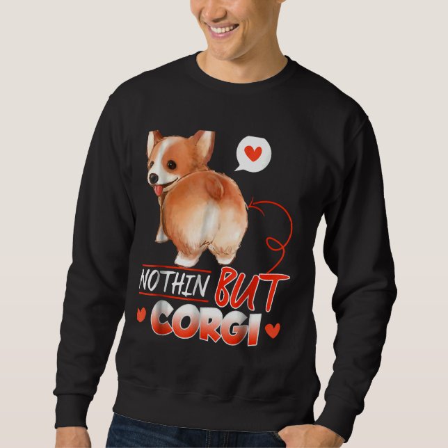 Corgi Nothing  Long Sleeve Lång Ärmad Tröja (Framsida)