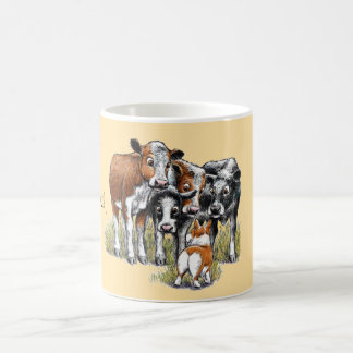 Corgi och Cows Kaffemugg
