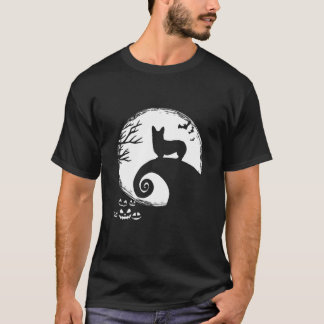 Corgi och Måne Halloween Costume T Shirt