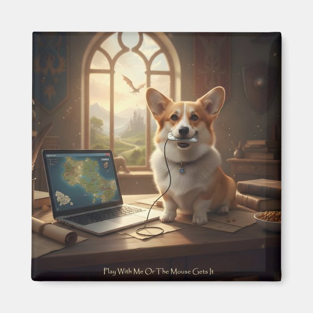 Corgi och mus magnet (Framsidan)