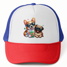 Corgi- och Pug Uno-kortspel