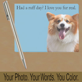 Corgi or Your Dog Photo—Stocking Stuffer Cute Gift Post-it Block