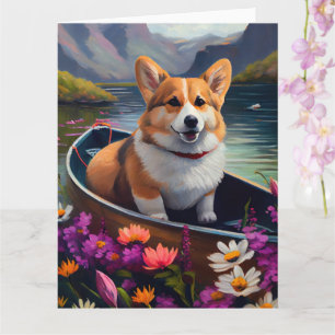 Corgi på en Paddle: En scen Äventyr Kort