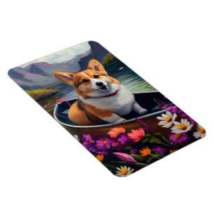 Corgi på en Paddle: En scen Äventyr Magnet