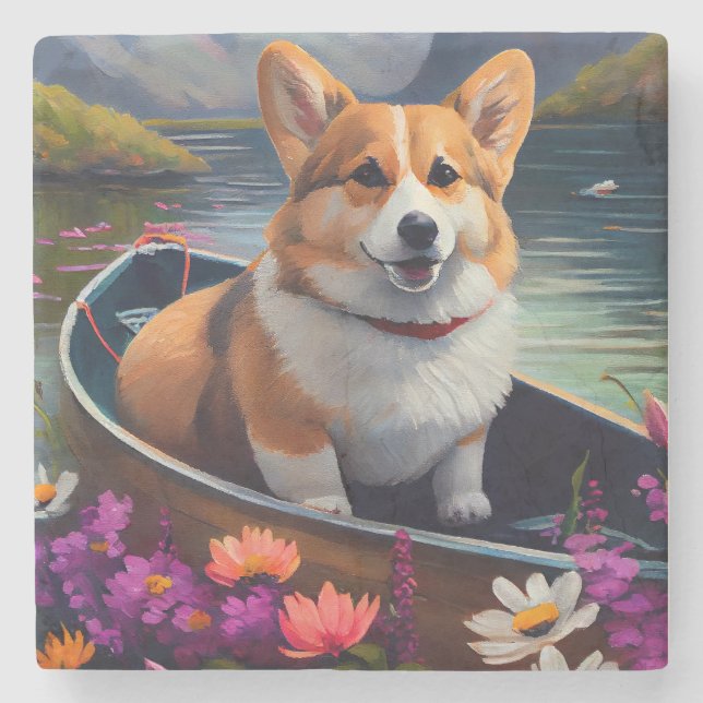Corgi på en Paddle: En scen Äventyr Stenunderlägg (Framsidan)