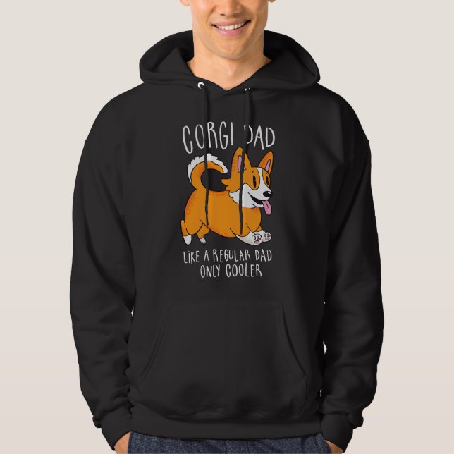 Corgi Pappa 1278 Hoodie (Framsida)