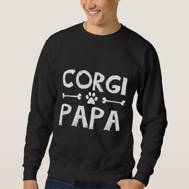 Corgi Pappa 640 Lång Ärmad Tröja (Framsida)