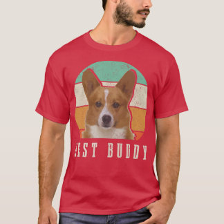 Corgi Pappa Corgi Mamma Best Buddy Retro Vintage H T Shirt
