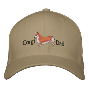 Corgi Pappa Embroized Hat Broderad Keps