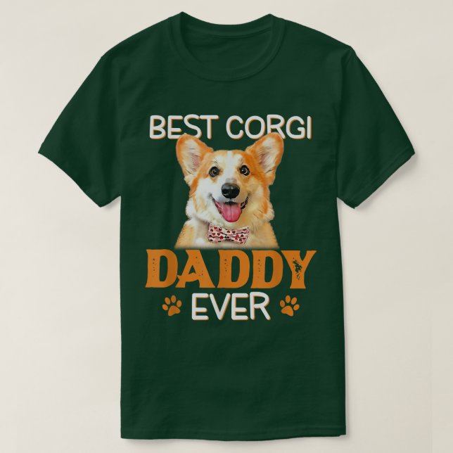 Corgi Pappa Funny Fars dag Hund älskare Best T Shirt (Design framsida)