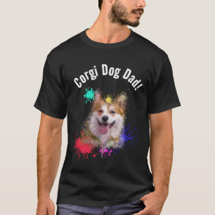 Corgi Pappa Hund Best Hund Pappa någonsin T Shirt
