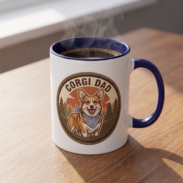 Corgi Pappa Kaffemugg | Welsh Corgi Hund Pappa Pre (Skapare uppladdad)
